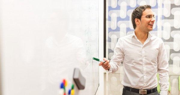 CILT Research and development Preson at a white board
